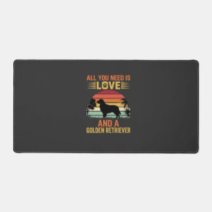 All You Need Is Love Golden Retriever Bureaumat