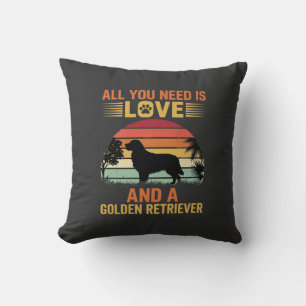 All You Need Is Love Golden Retriever Kussen