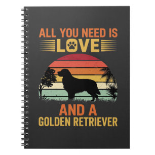 All You Need Is Love Golden Retriever Notitieboek