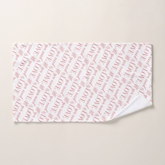 All You Need Is Love Handdoekenset Bad Handdoek (Handdoek)