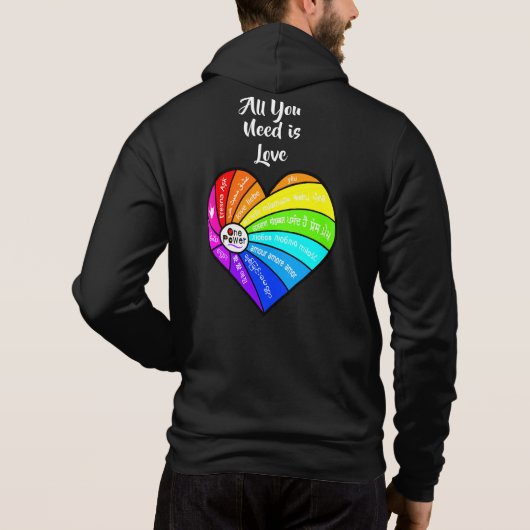 All You Need is Love Hoodie (Achterkant)
