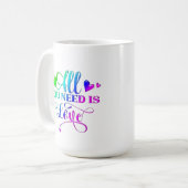 All You Need Is Love Inspirational Personalized  Koffiemok (Voorkant links)