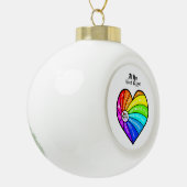 All You Need is Love Keramische Bal Ornament (Links)