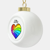 All You Need is Love Keramische Bal Ornament (Rechts)