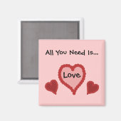All You Need Is Love Magneet (Voorkant / Achterkant)