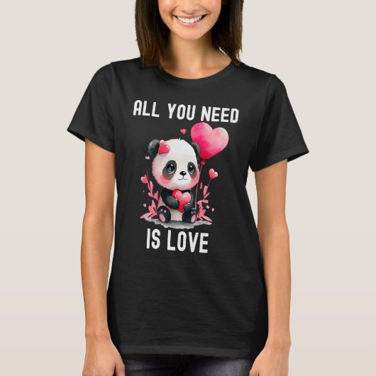 All you need is love Matching with heart Valentine T-shirt (Voorkant)