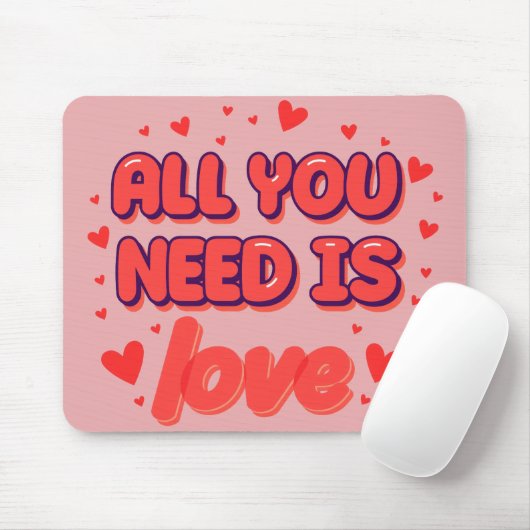 "All You Need Is Love" Mouse Pad Muismat (Met muis)