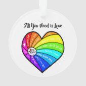 All You Need is Love Ornament (achterkant)