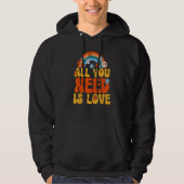 All You Need Is Love Peace Sign Hoodie (Voorkant)