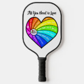 All You Need is Love Pickleball Paddle (Voorkant)