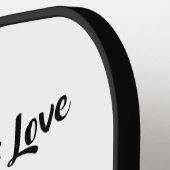 All You Need is Love Pickleball Paddle (Links Detail)