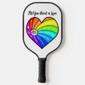 All You Need is Love Pickleball Paddle (Achterkant)
