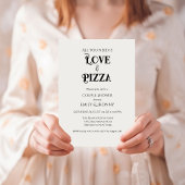 All you need is love & Pizza Bridal Shower Aankondiging