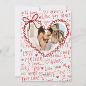 all You Need Is Love Red Heart Valentines Day Feestdagenkaart (Achterkant)