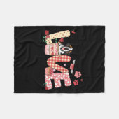 All You Need Is Love Saint Bernard And Coffee Vale Fleece Deken (Voorkant (Horizontaal))