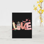All You Need Is Love Saint Bernard And Coffee Vale Kaart (Gele Bloem)