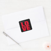 All You Need Is Love Square Stickers (Envelop)
