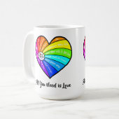 All You Need is Love T-shirt Koffiemok (Voorkant links)