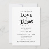 All you need is love & tacos Bridal Shower Aankondiging (Voorkant)