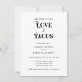All you need is love & tacos Bridal Shower Aankondiging (Voorkant)