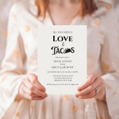 All you need is love & tacos Bridal Shower Aankondiging
