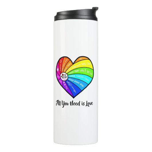 All You Need is Love Thermosbeker (Gedraaid links)