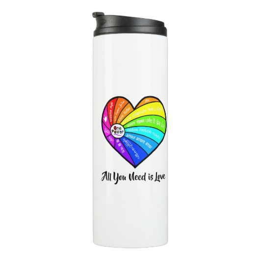 All You Need is Love Thermosbeker (Geroteerd rechts)