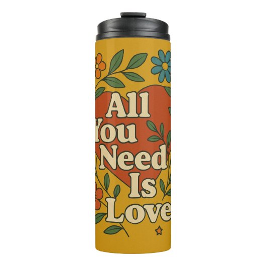 ''ALL YOU NEED IS LOVE" THERMOSBEKER (Voorkant)
