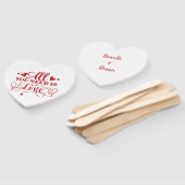 All You Need Is Love Typografie Handventilator Handwaaier (Niet-gemonteerd)