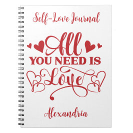 All You Need Is Love Typografie Journaal Notitieboek