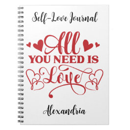 All You Need Is Love Typografie Notitieboek