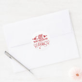 All You Need Is Love Typografie Sticker (Envelop)