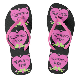 All You Need Is Love Valentine Design Teenslippers