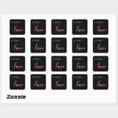 All You Need Is Love Vierkante Stickers (Vel)