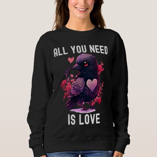 All you need is love with heart Valentine's Day Trui (Voorkant)
