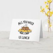 All you need is lunch kaart (Gele Bloem)