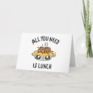 All you need is lunch kaart