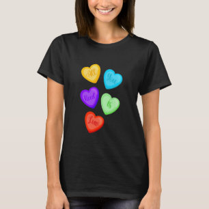 All You Need Is Luv Hartjes Snoep Liefde T-shirt