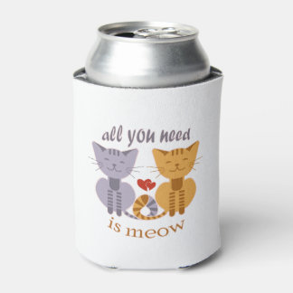 All you need is meow Valentine cats Blikjeskoeler