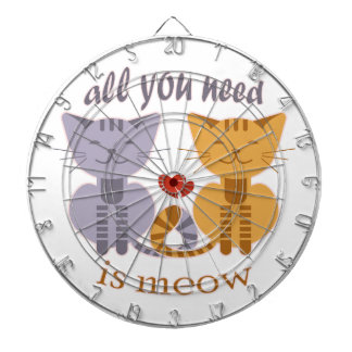 All you need is meow Valentine cats Dartbord