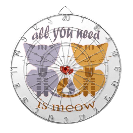 All you need is meow Valentine cats Dartbord (Voorkant)
