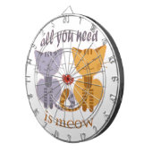 All you need is meow Valentine cats Dartbord (Voorkant Rechts)