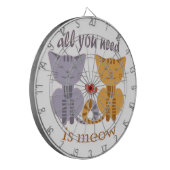 All you need is meow Valentine cats Dartbord (Voorkant Links)
