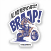 All You Need Is Moto Sticker (Voorkant)