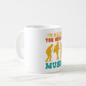 All You Need Is Music Coffee Mug Koffiemok (Voorkant links)