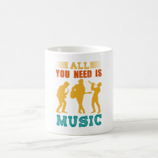 All You Need Is Music Coffee Mug Koffiemok