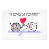 All you touch foto afdruk (Voorkant)