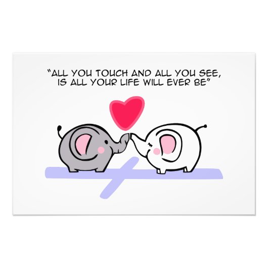 All you touch foto afdruk (Voorkant)