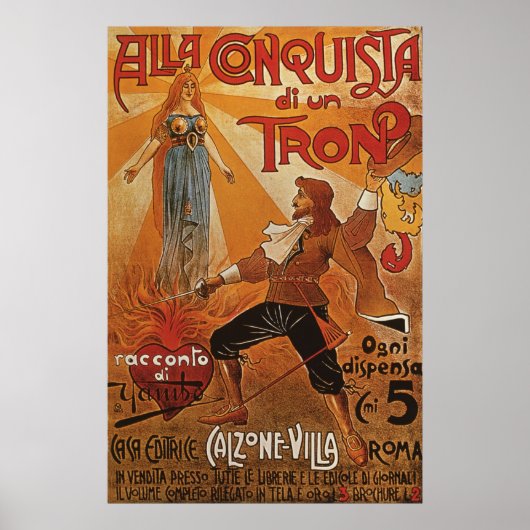 Alla Conquista di un Tron Poster (Voorkant)