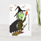 Alla Helgons Dag, Zweeds Halloween, Groene Heks Kaart (Voorkant)